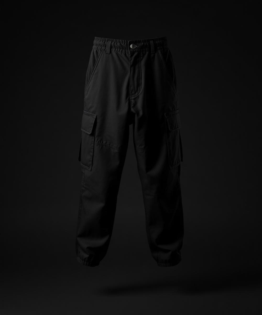 YSV / 003 washed black signal cargo pant