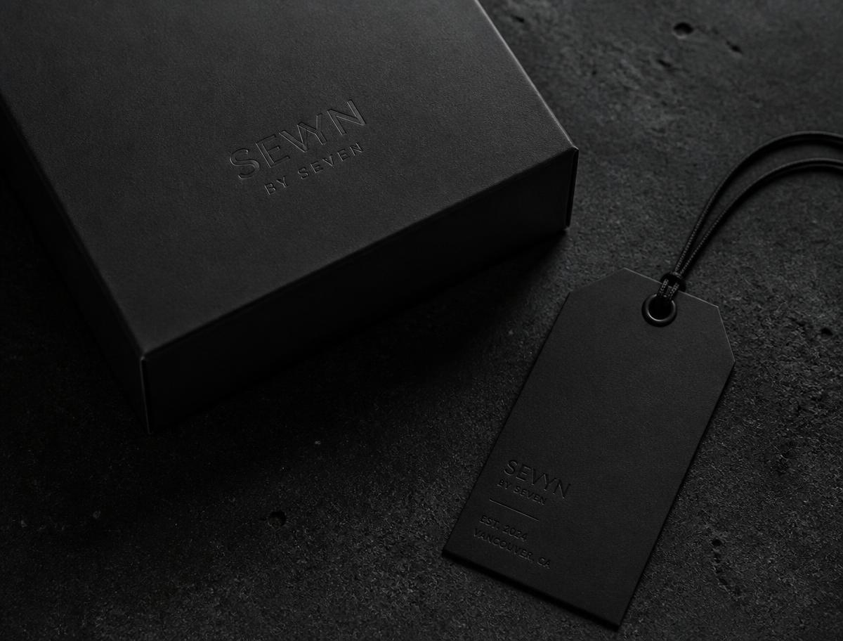 YSARVE matte black box and numbered hangtag
